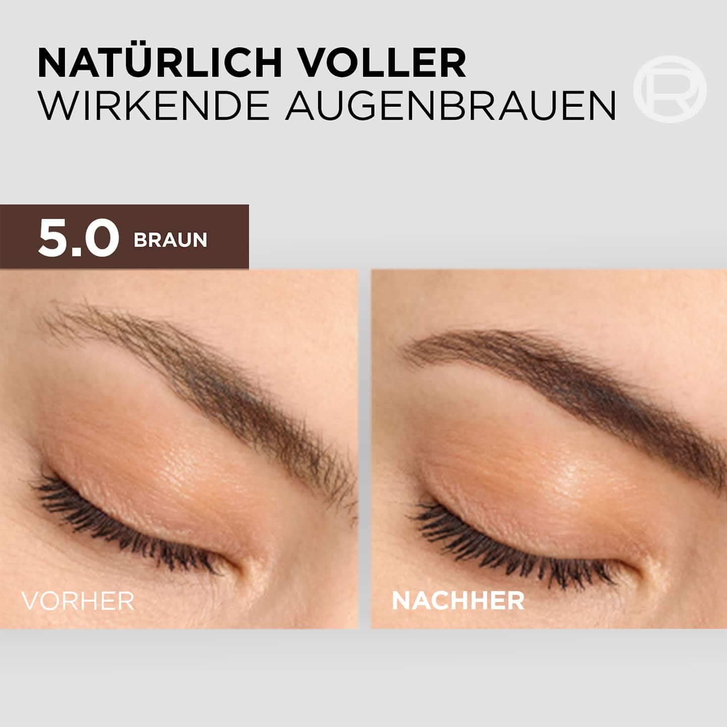 Brow Color Vorher/Nachher-Vergleich
